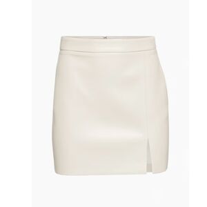 Wilfred patio slit mini skirt matte pearl 4
